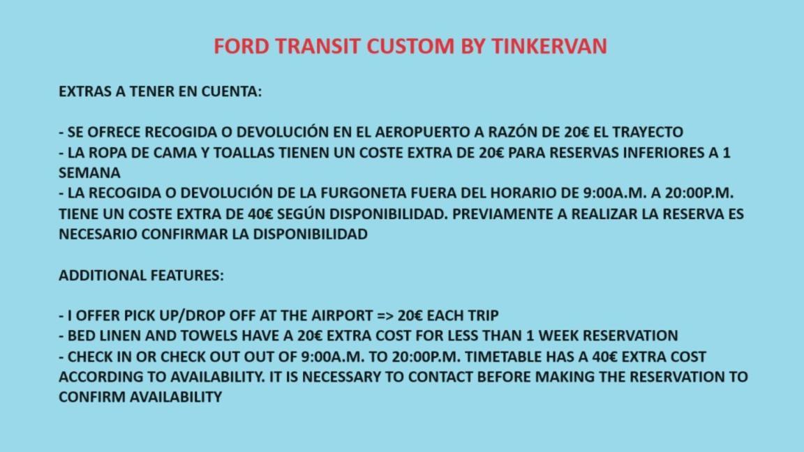 Ford Transit Custom Camper Hotel Palma de Mallorca Bagian luar foto